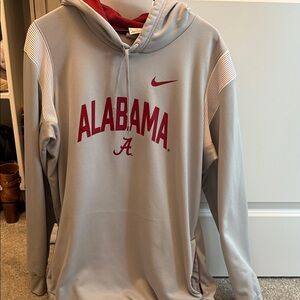 Nike Gray and Red Alabama Hoodie
